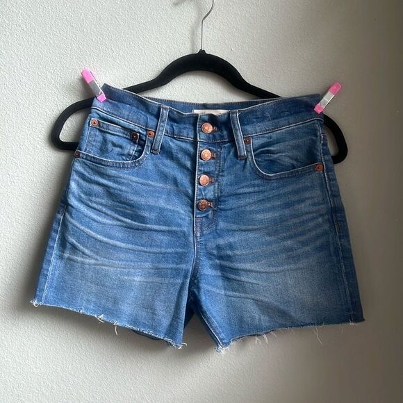 Madewell High Rise Denim Shorts - Picture 1 of 6
